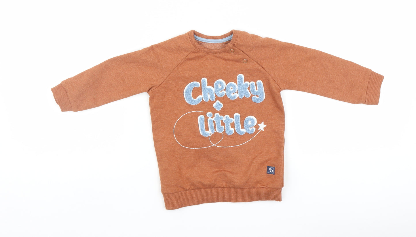 George Boys Brown   Pullover Jumper Size 9-12 Months