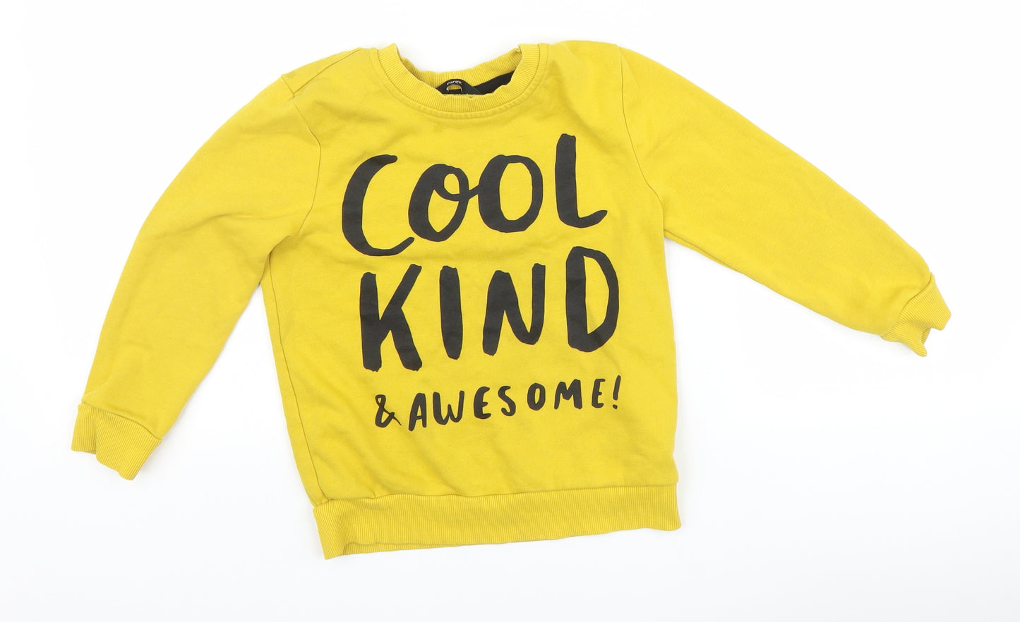 George Boys Yellow   Pullover Sweatshirt Size 5-6 Years