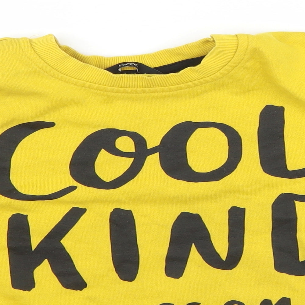 George Boys Yellow   Pullover Sweatshirt Size 5-6 Years