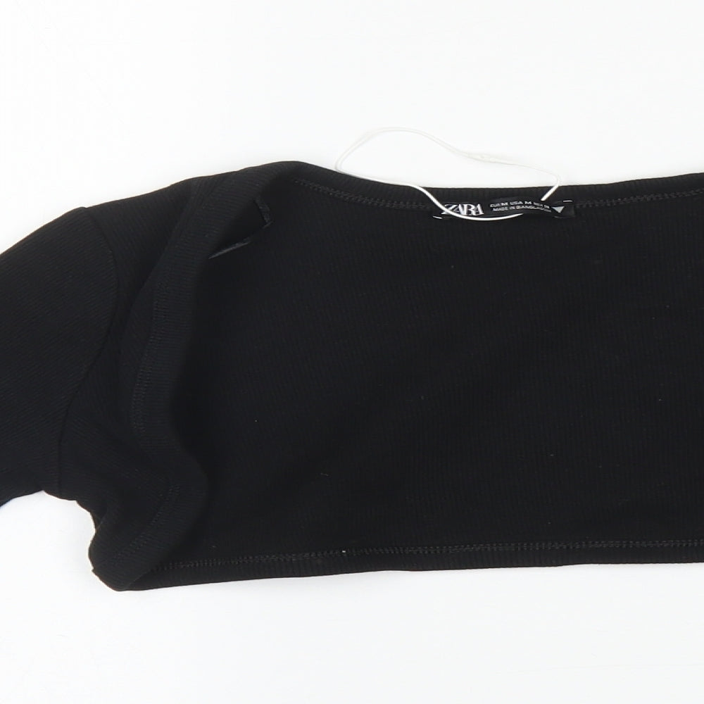 Zara Womens Black   Cardigan Jumper Size M