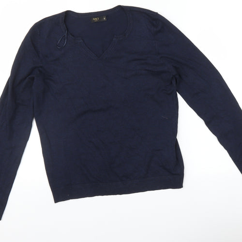 987 Womens Blue   Pullover Jumper Size M
