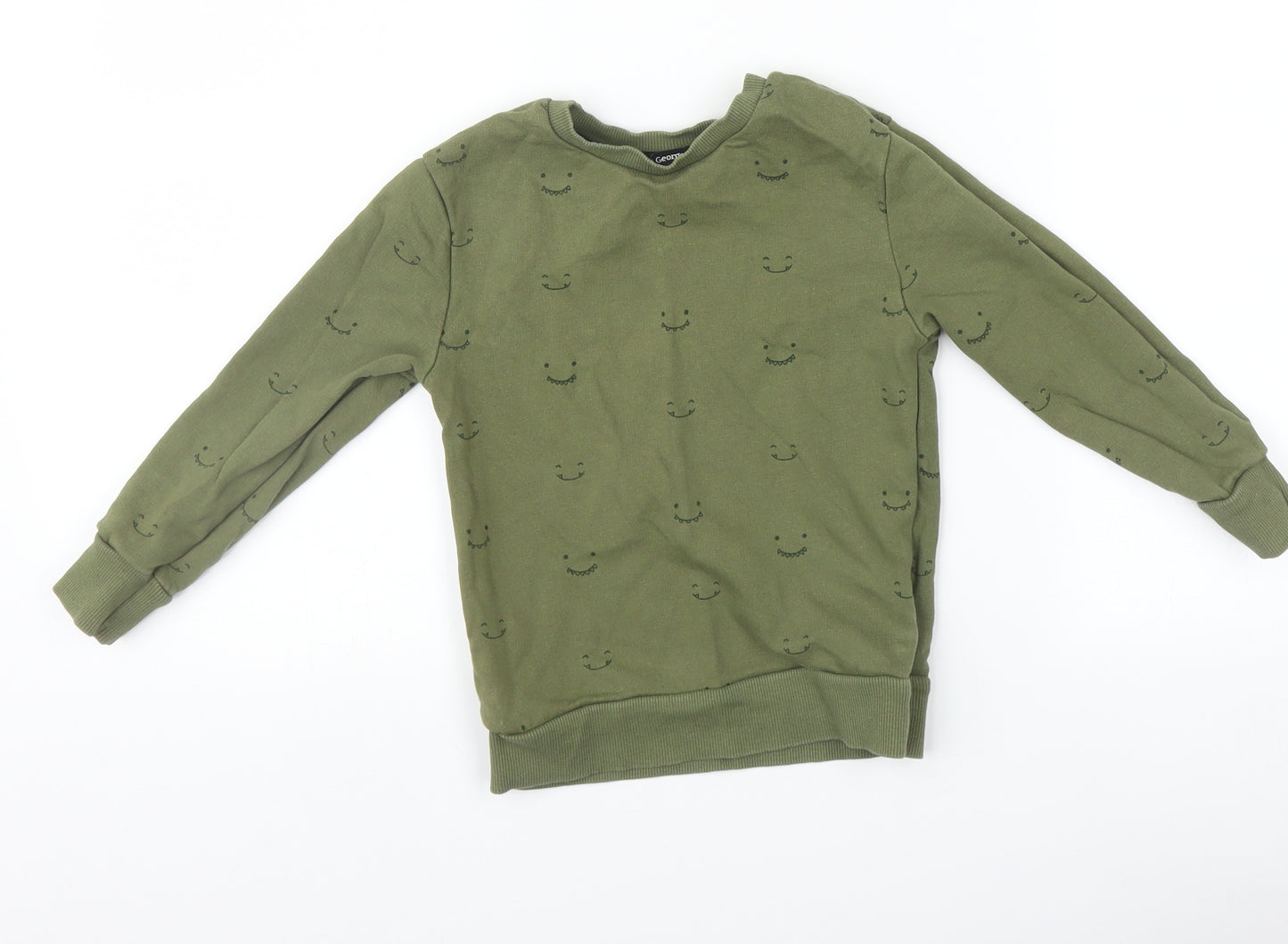 George Boys Green   Pullover Sweatshirt Size 3-4 Years