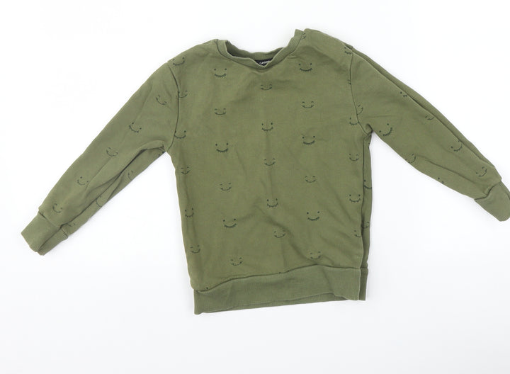 George Boys Green   Pullover Sweatshirt Size 3-4 Years