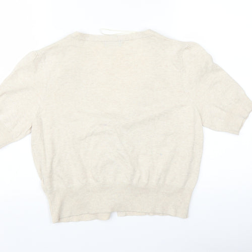 F&F Womens Beige   Cardigan Jumper Size 16