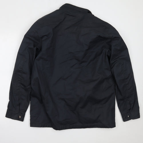 Barbour Mens Black   Overcoat Coat Size L