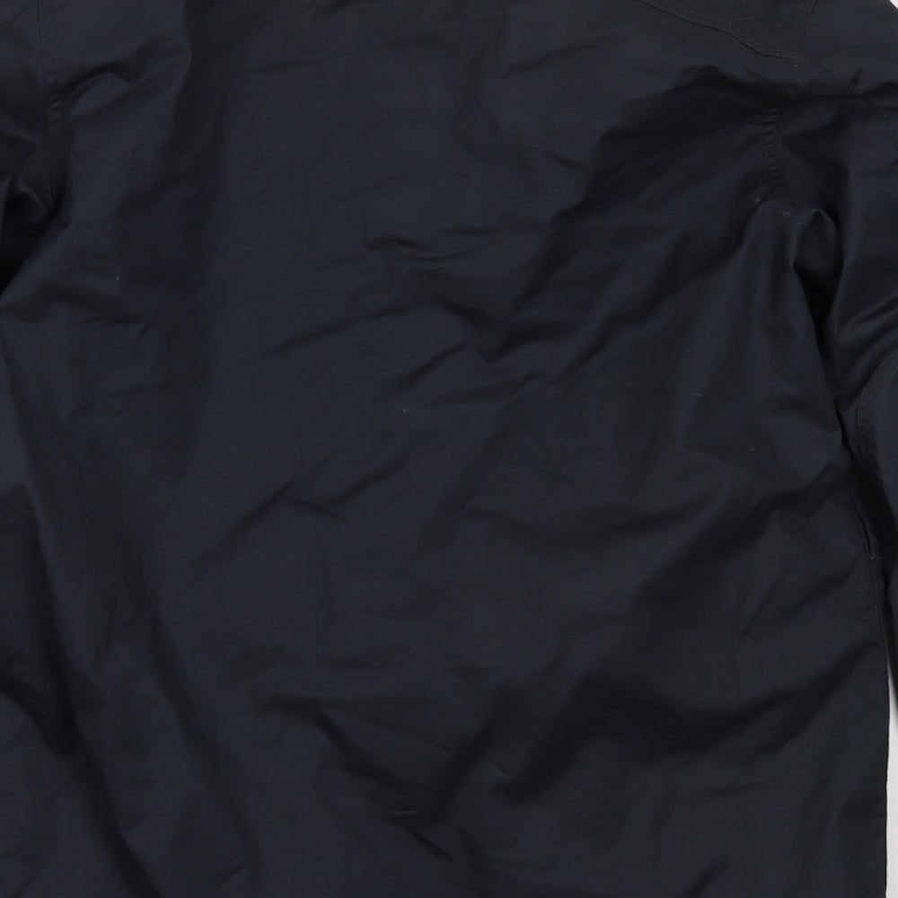 Barbour Mens Black   Overcoat Coat Size L