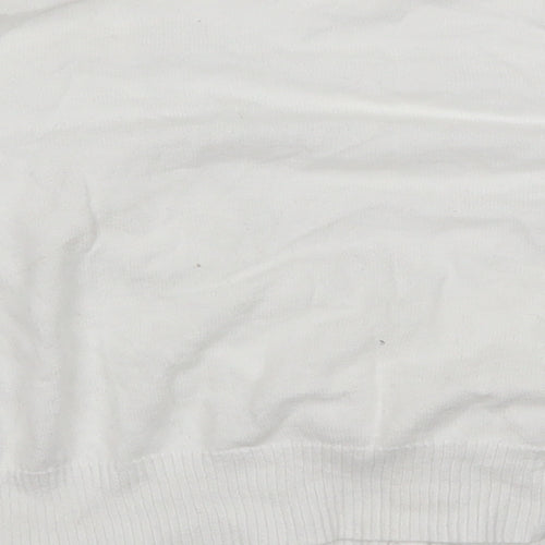 Marks and Spencer Womens White   Cardigan Jumper Size 12