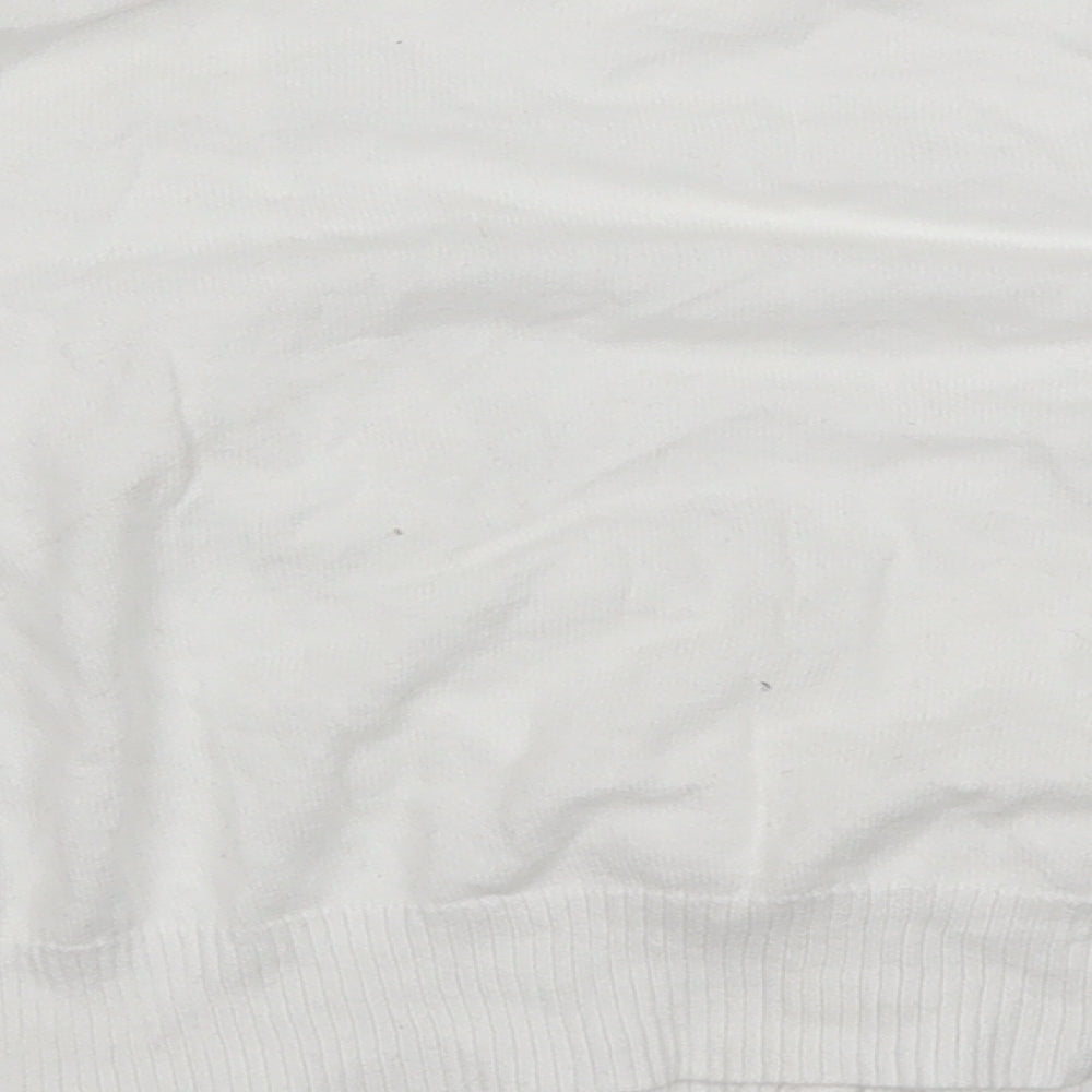 Marks and Spencer Womens White   Cardigan Jumper Size 12