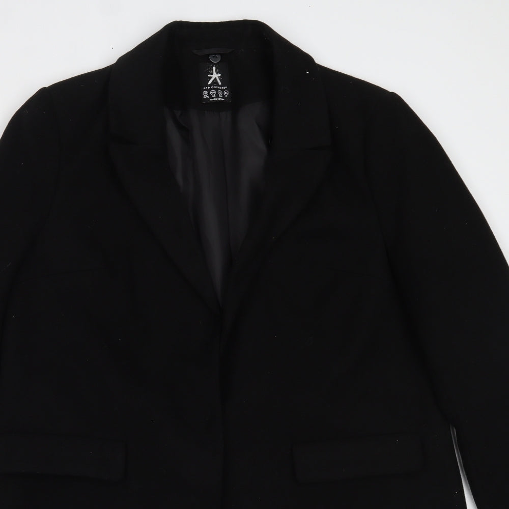 Primark Womens Black   Overcoat Coat Size 16