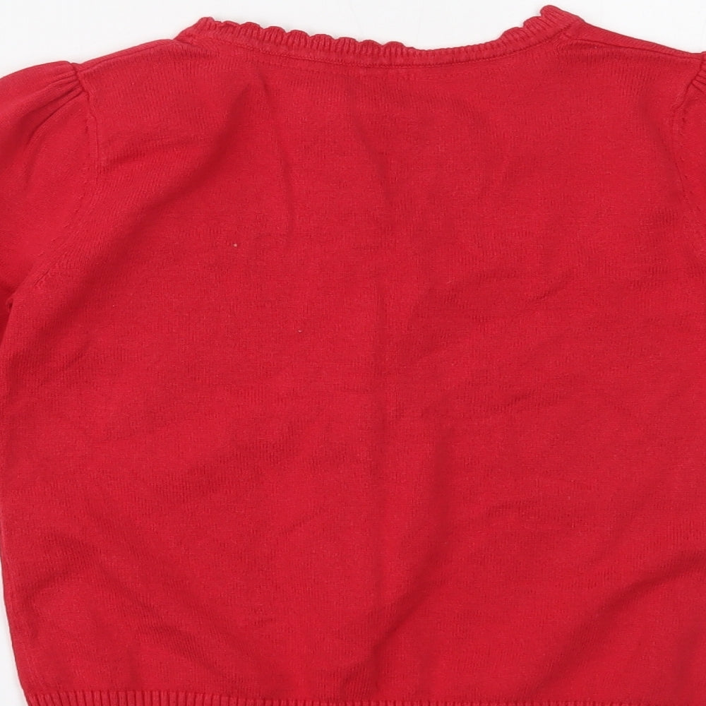 TU Womens Red   Cardigan Jumper Size 8