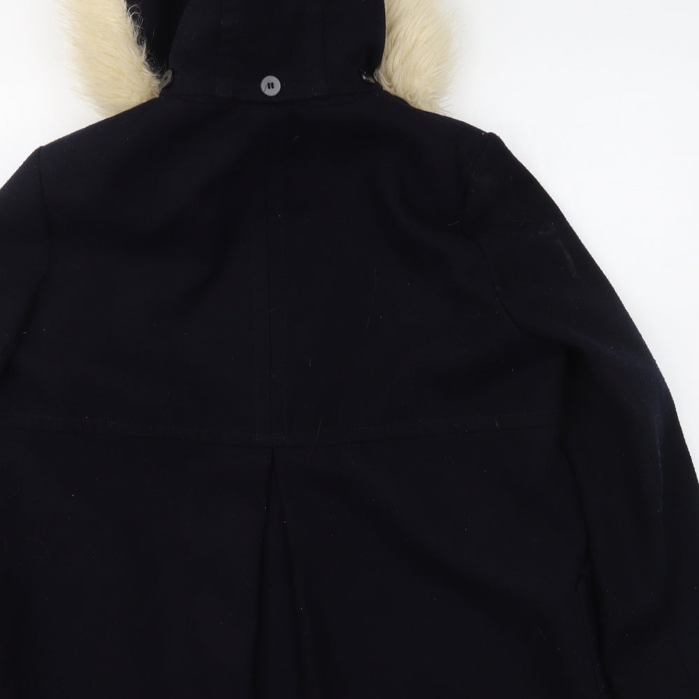 Topshop Womens Blue   Overcoat Coat Size 14