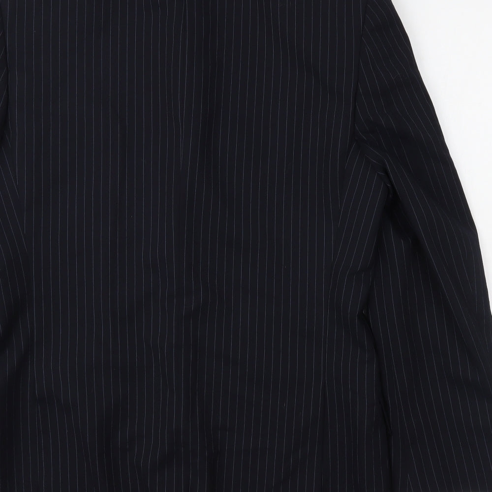 Marks and Spencer Mens Blue Striped  Jacket Blazer Size 36