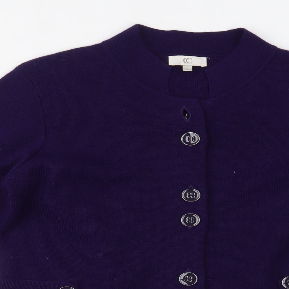 CC Womens Purple   Cardigan Jumper Size M