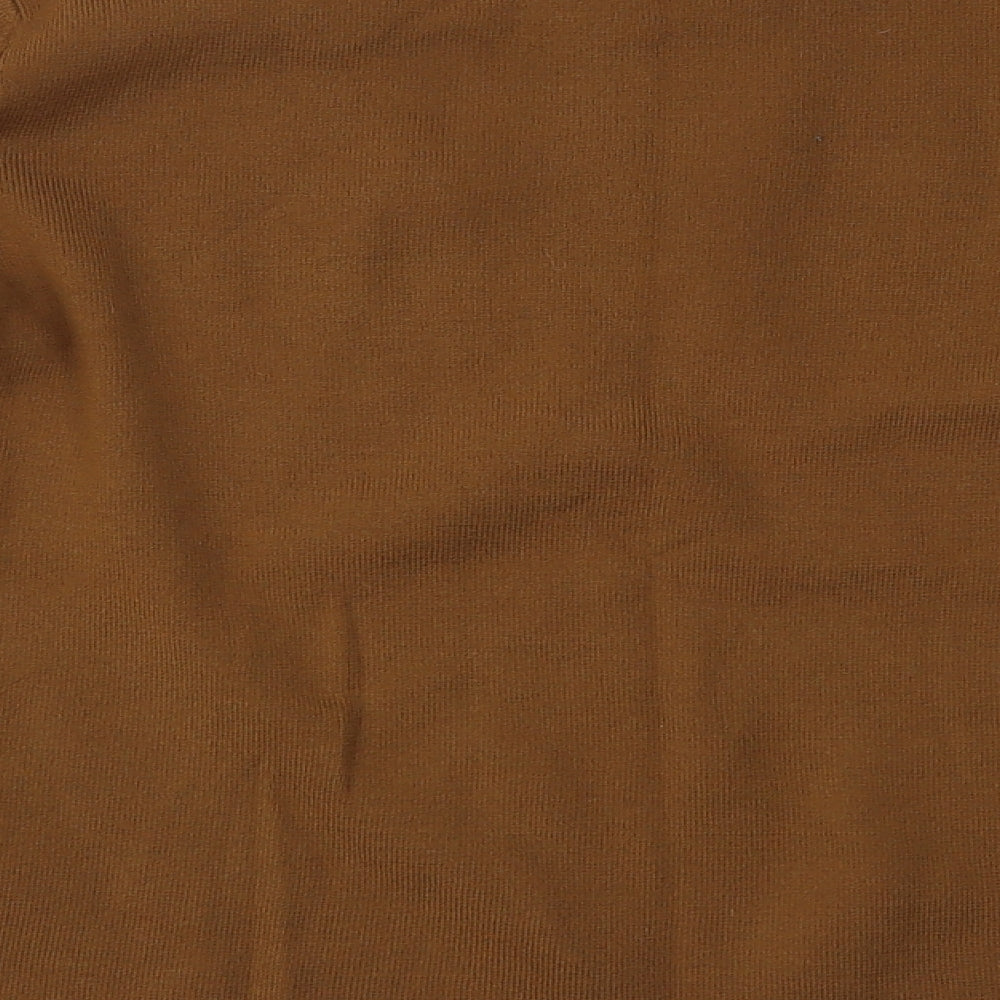 Dressbarn Womens Brown   Basic Blouse Size L