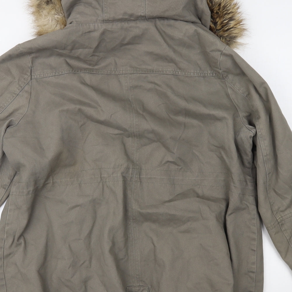 Henry Holland Womens Green   Parka Coat Size 16