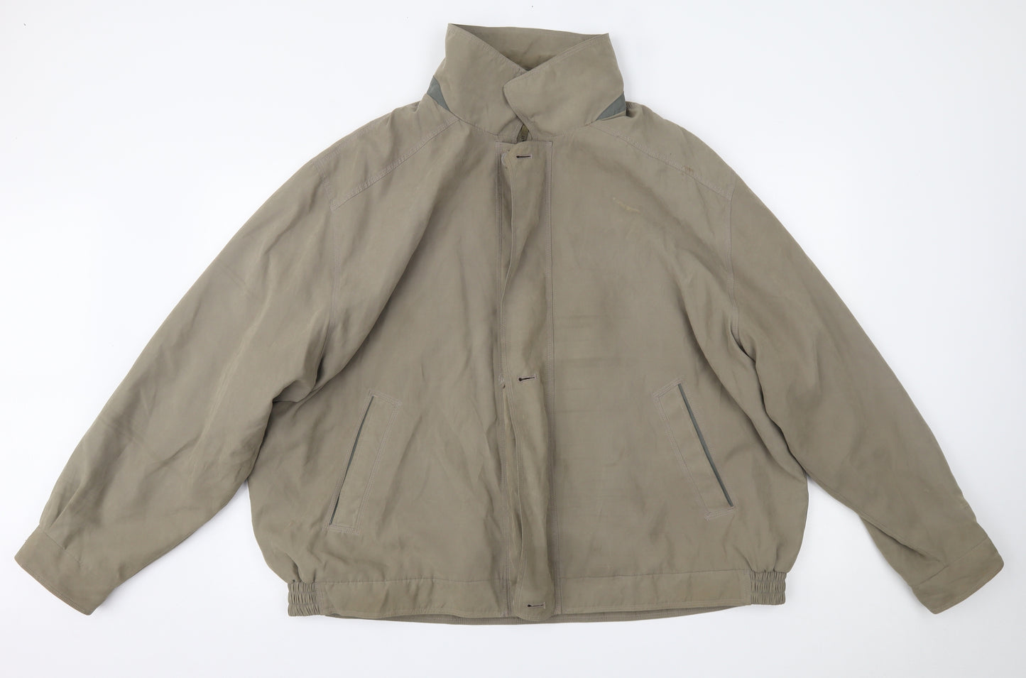 Carabou Mens Beige   Bomber Jacket Coat Size 2XL