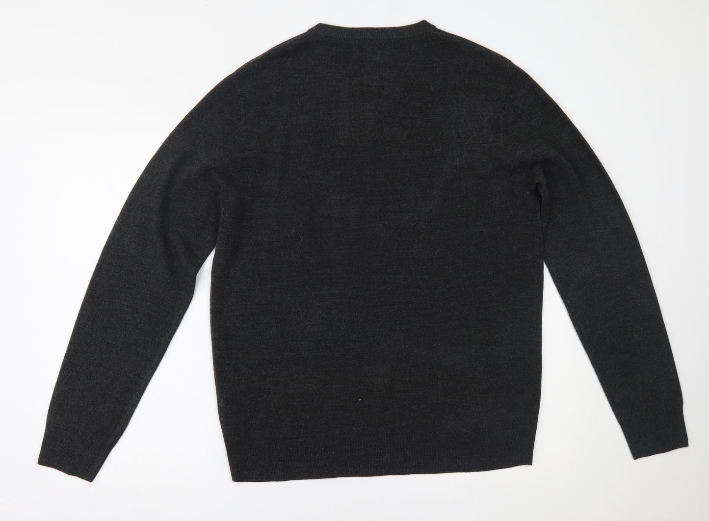 Atlantic Bay Mens Grey   Pullover Jumper Size M