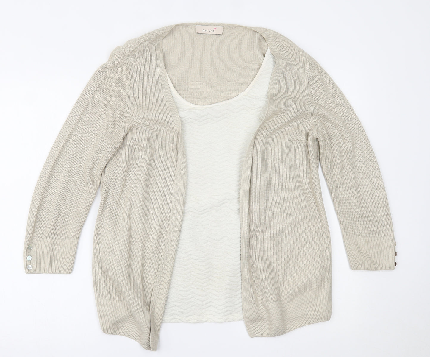 Per Una Womens Beige   Basic Blouse Size 14