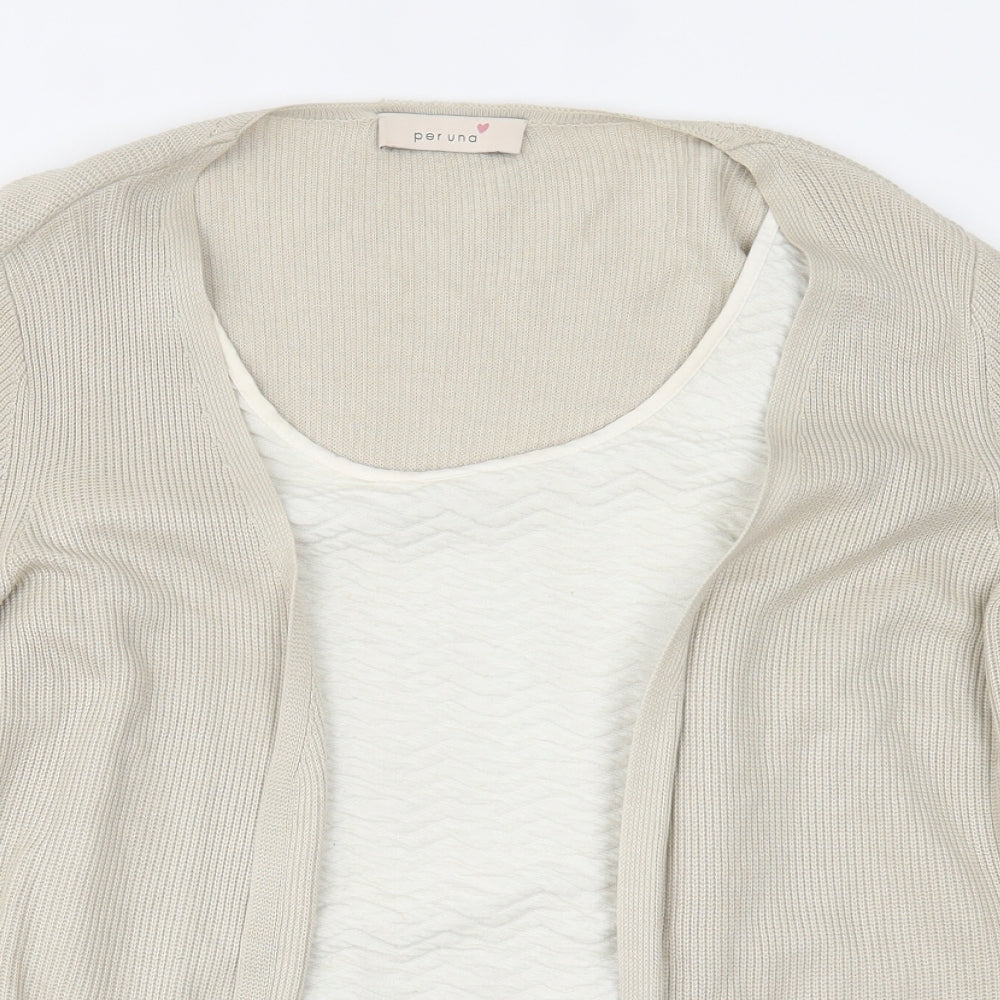 Per Una Womens Beige   Basic Blouse Size 14