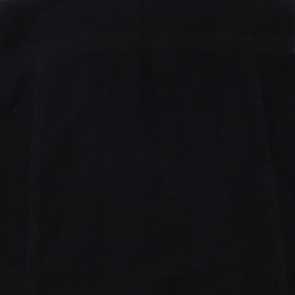 Thomas Nash Mens Black   Overcoat Coat Size L
