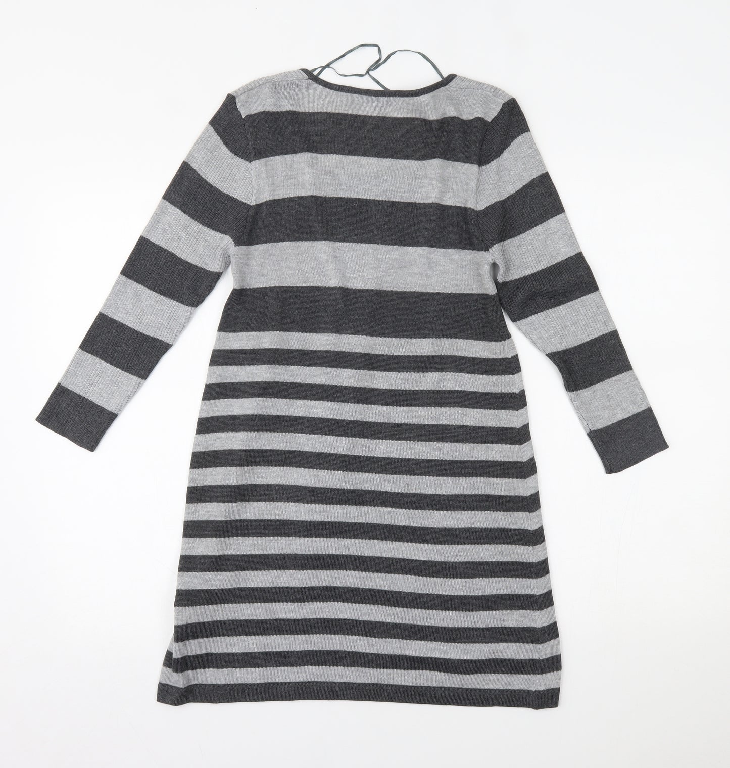 Store Twenty One Womens Grey Striped  Jumper Dress  Size 12