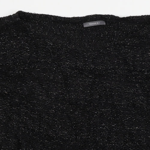 Yessica  Womens Black   Pullover Jumper Size XL