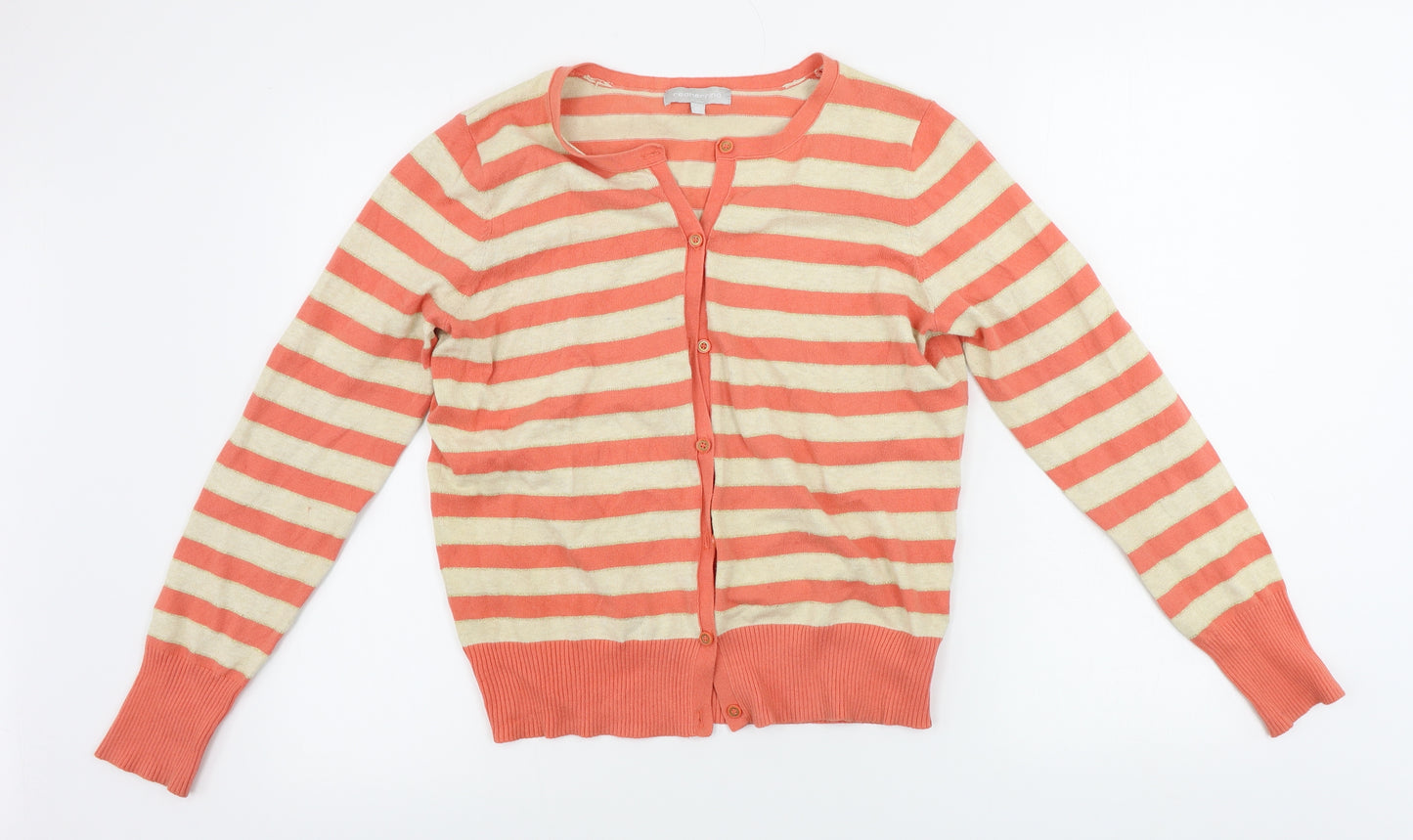 Redherring     Womens Orange Polka Dot  Cardigan Jumper Size 14
