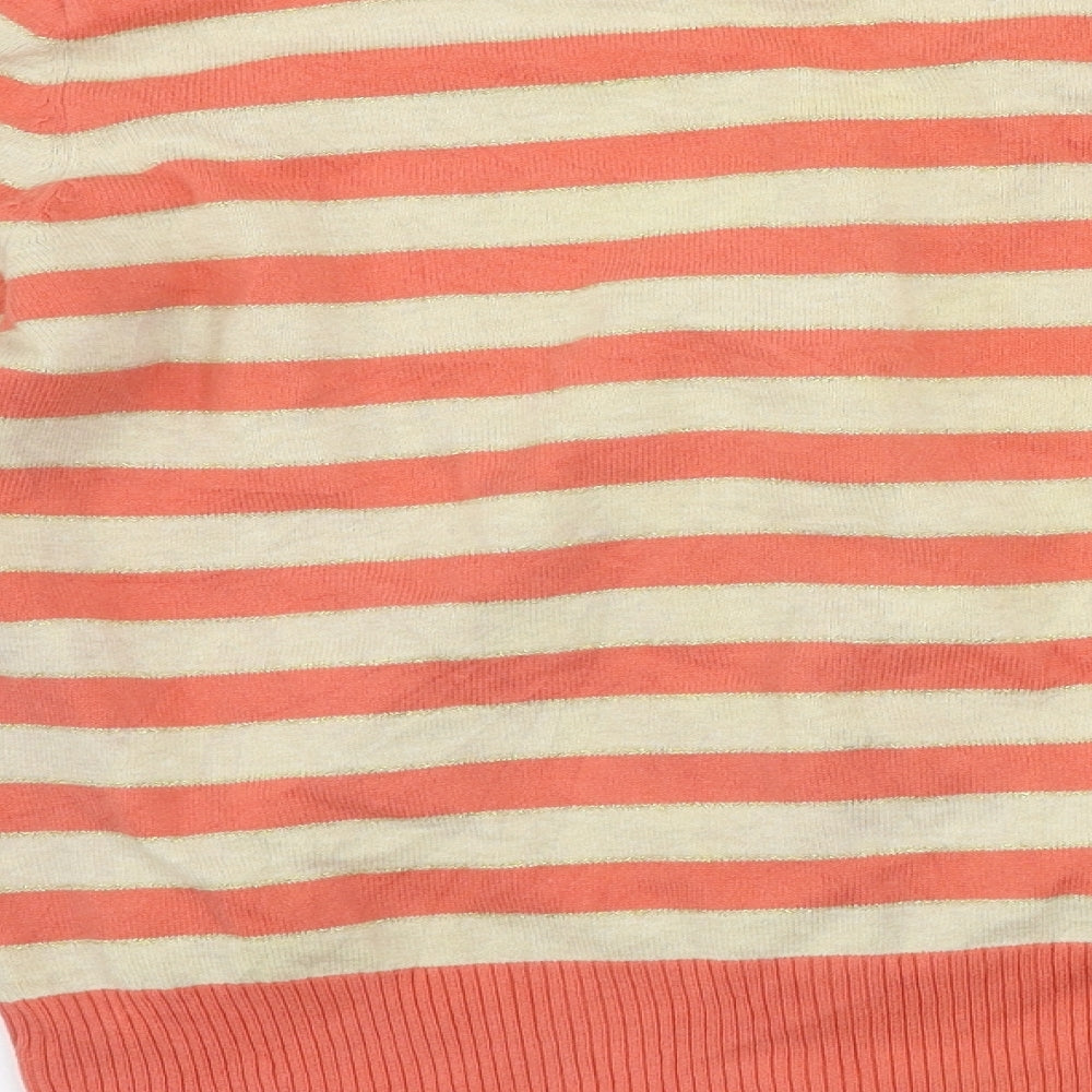 Redherring     Womens Orange Polka Dot  Cardigan Jumper Size 14
