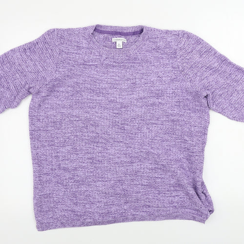 Croft & Barrow Womens Purple   Pullover Jumper Size XL