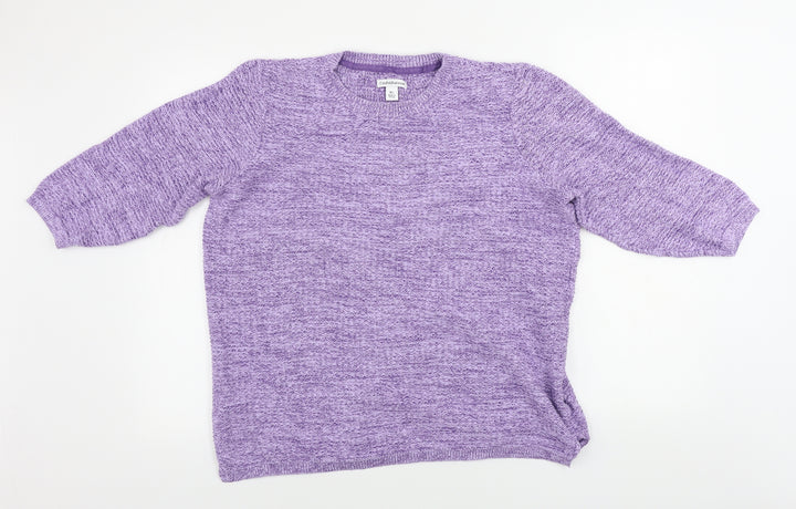 Croft & Barrow Womens Purple Pullover Jumper Size XL