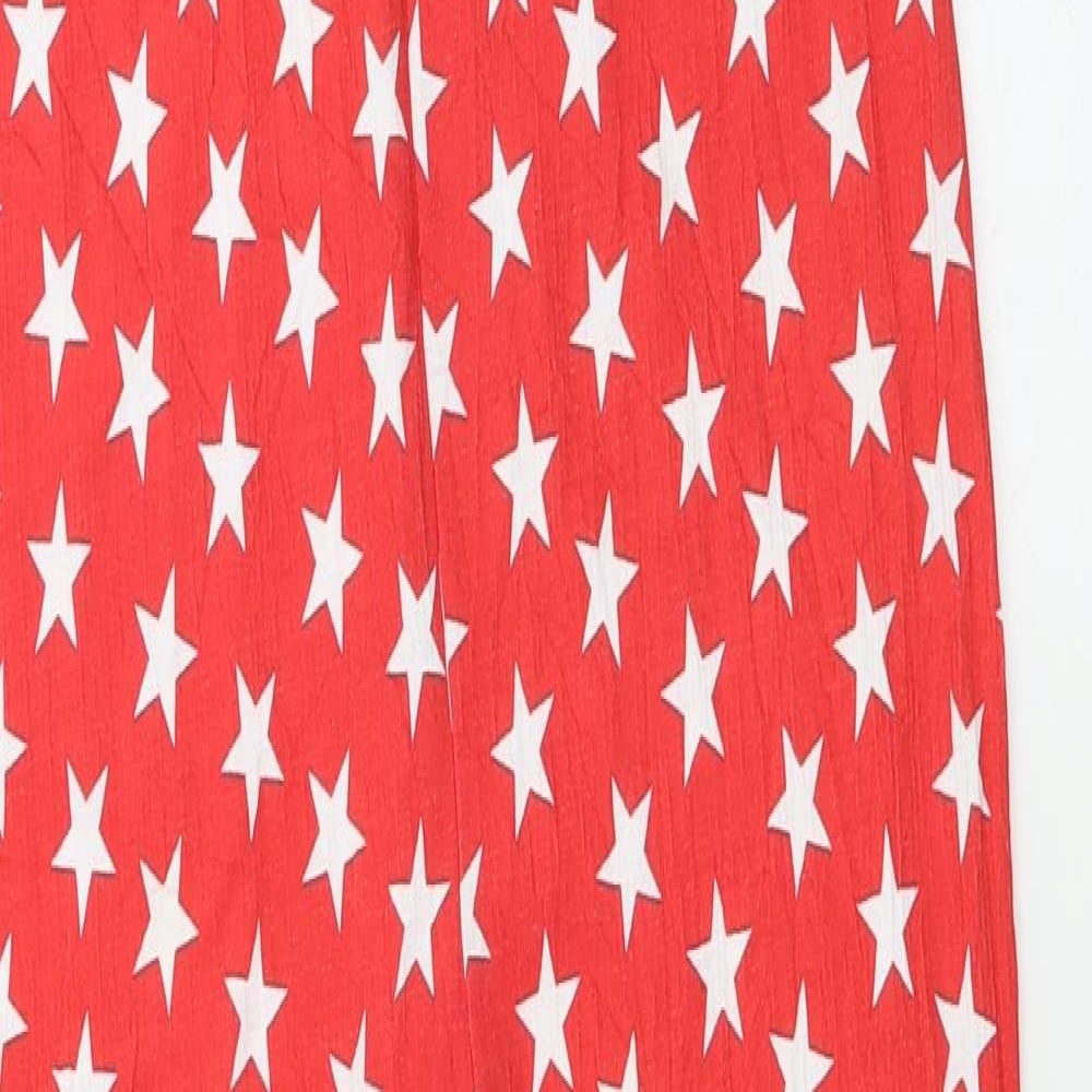 ASOS Womens Red Polka Dot  Jumpsuit One-Piece Size 10
