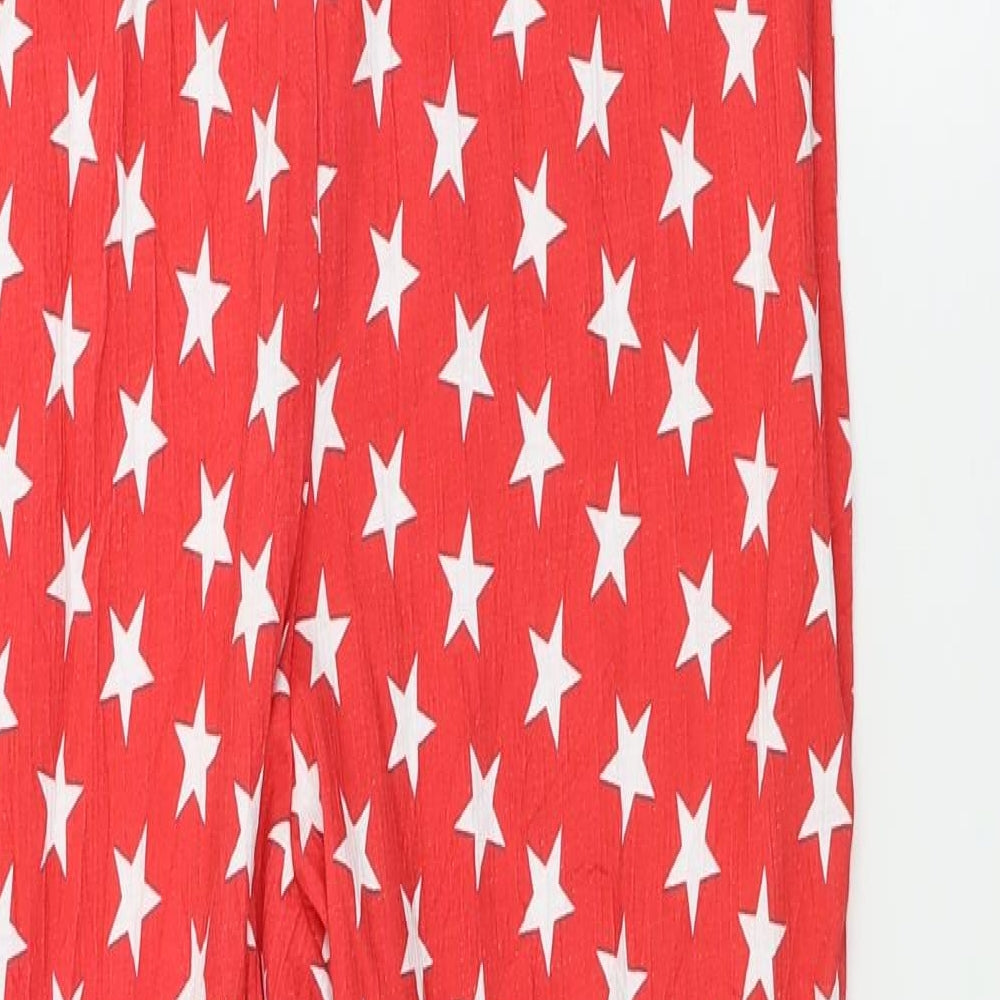 ASOS Womens Red Polka Dot  Jumpsuit One-Piece Size 10