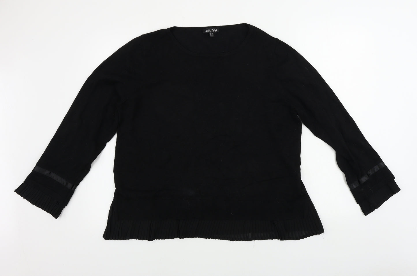 Marbel  Womens Black   Pullover Jumper Size 4