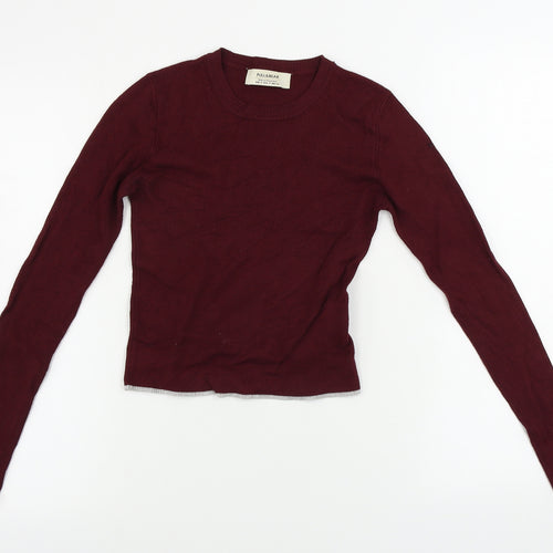Pull&Bear Boys Red   Pullover Jumper Size S