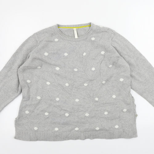 Rare Editions Womens Grey   Pullover Jumper Size L