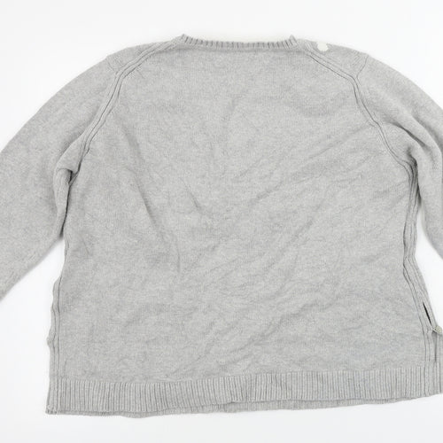 Rare Editions Womens Grey   Pullover Jumper Size L
