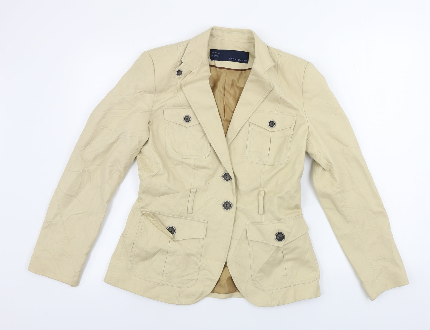 Zara Womens Beige   Jacket Blazer Size M