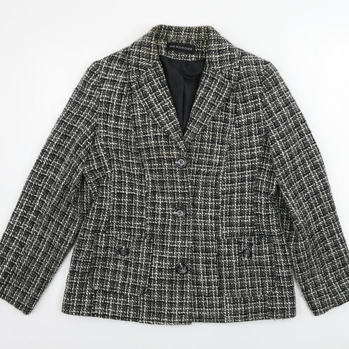 Wardrobe  Womens Beige Check  Jacket Blazer Size 14