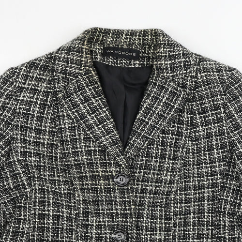 Wardrobe  Womens Beige Check  Jacket Blazer Size 14