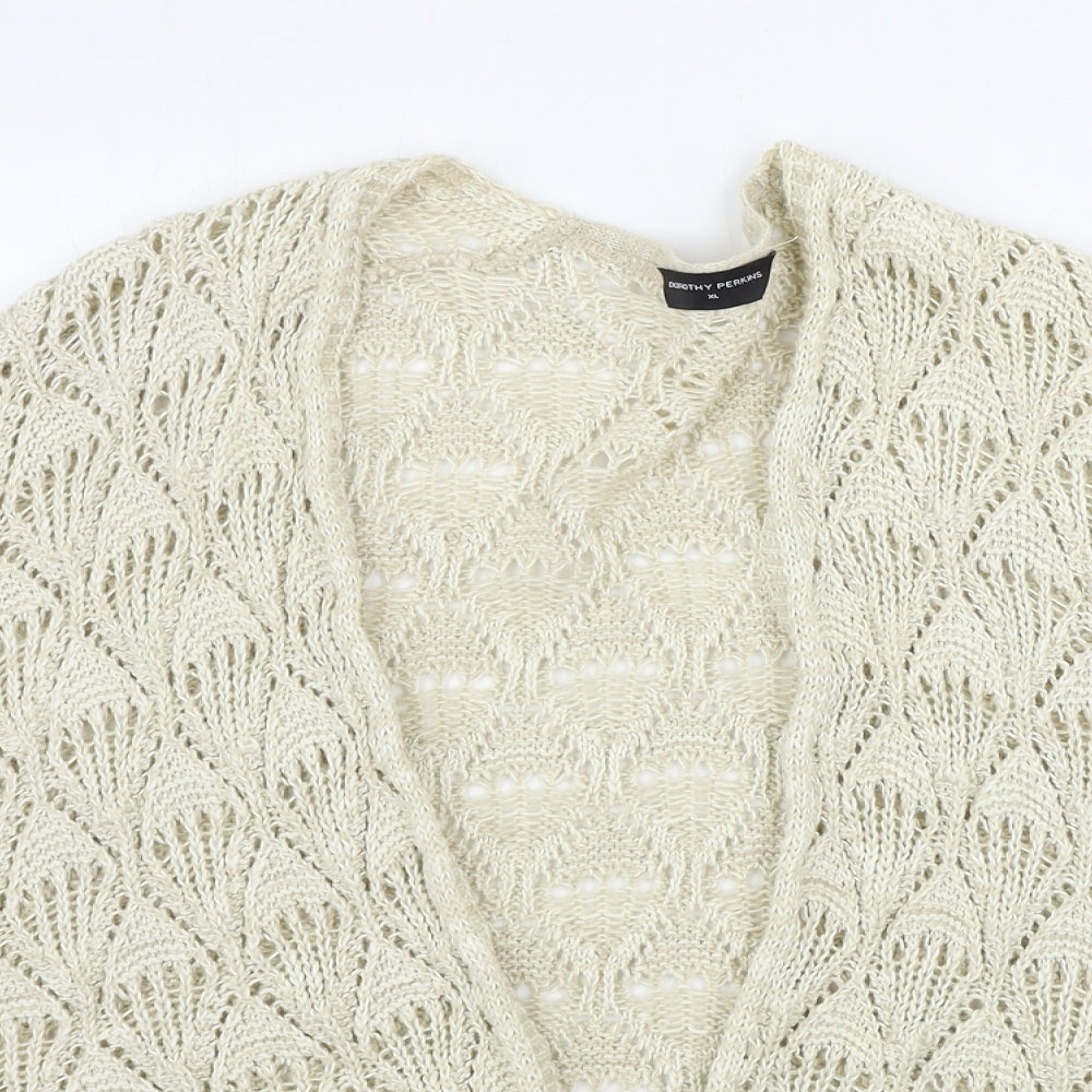 Dorothy Perkins  Womens Beige   Cardigan Jumper Size XL