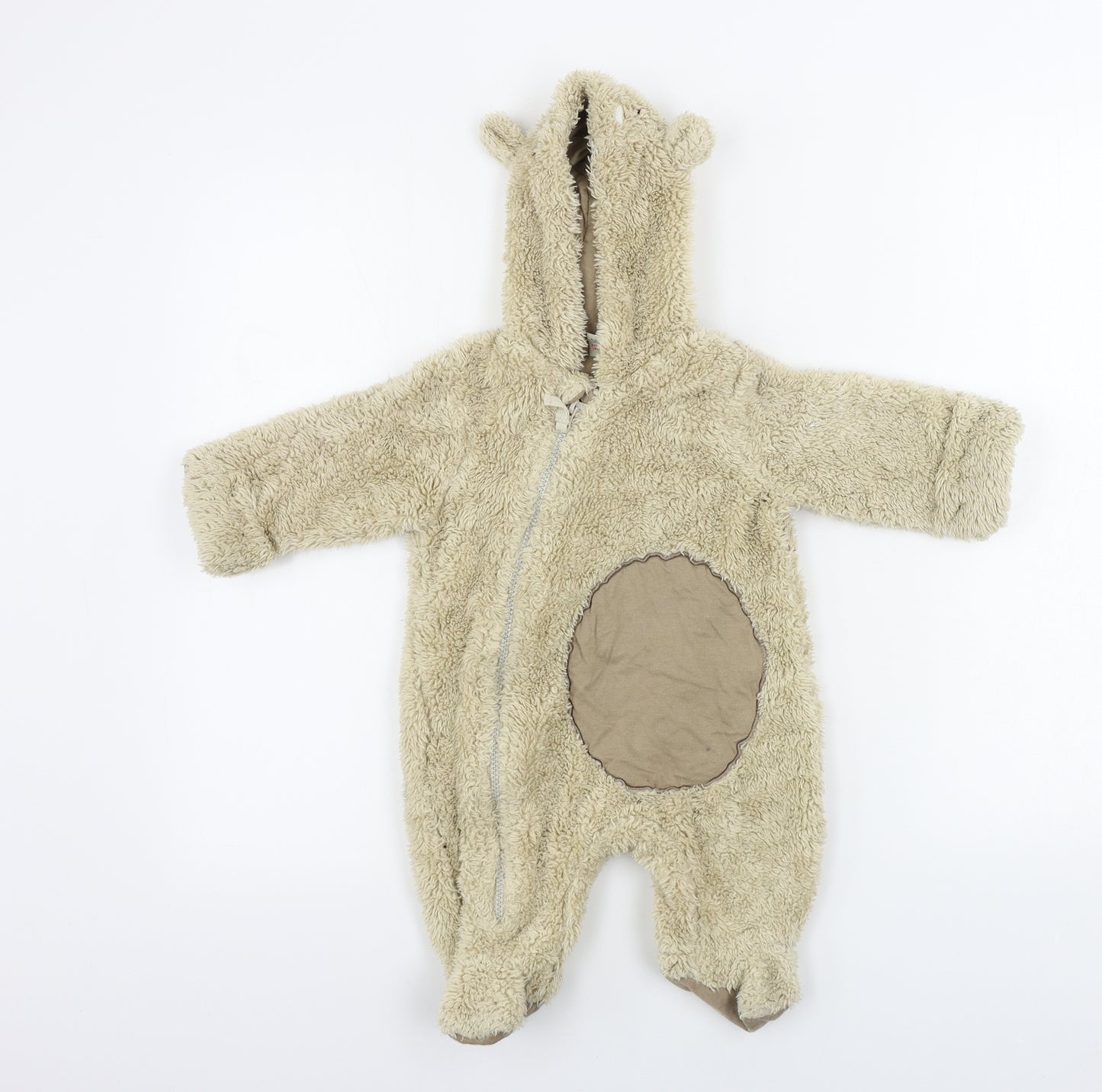 TU Boys Beige   Babygrow One-Piece Size 3-6 Months