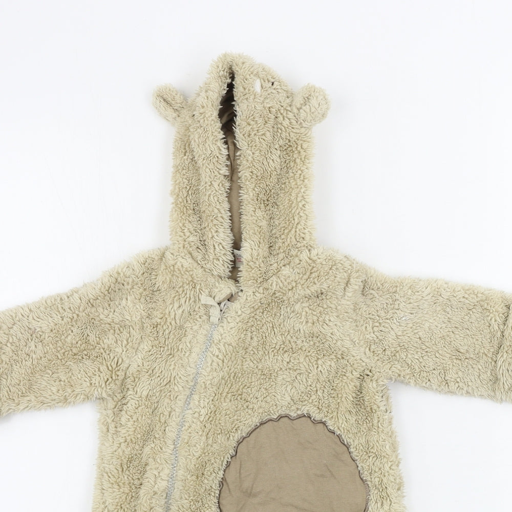 TU Boys Beige   Babygrow One-Piece Size 3-6 Months