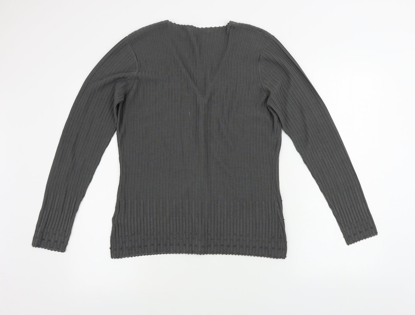 Marks and Spencer  Womens Grey   Cardigan Jumper Size 12