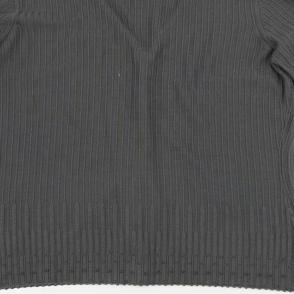 Marks and Spencer  Womens Grey   Cardigan Jumper Size 12