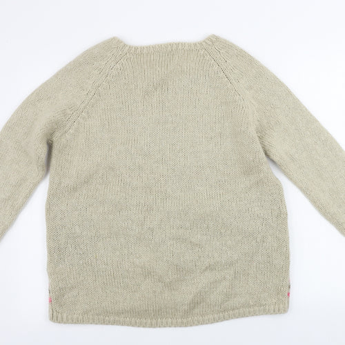 NEXT  Womens Beige Geometric  Pullover Jumper Size 18