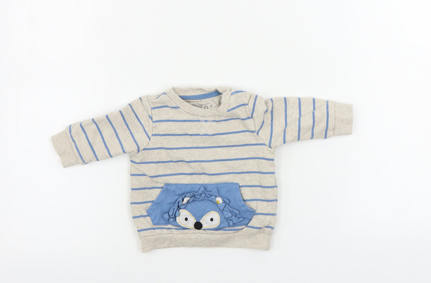 F&F  Boys Green   Pullover Jumper Size 0-3 Months