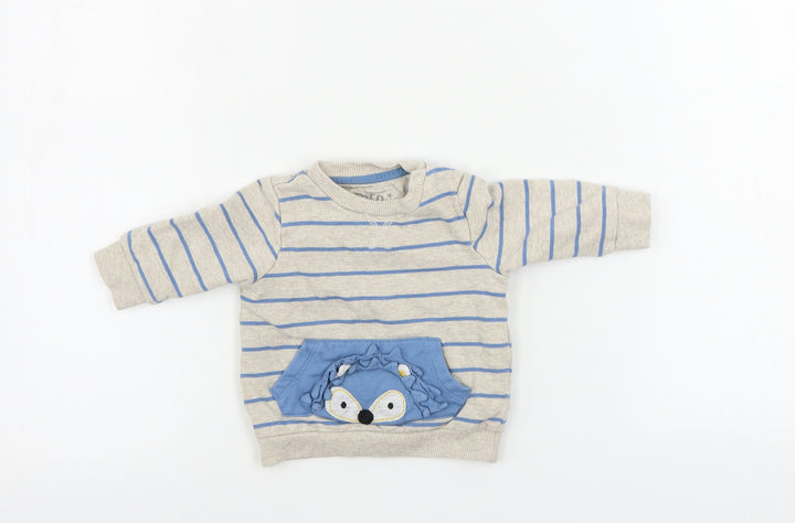 F&F  Boys Green   Pullover Jumper Size 0-3 Months