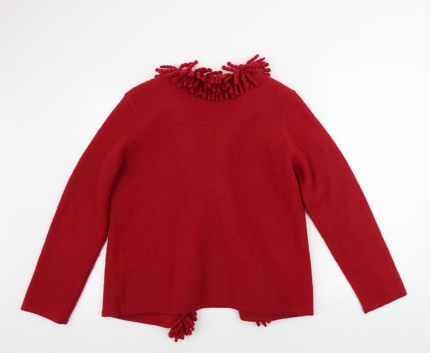 poppy  Womens Red   Cardigan Jumper Size M
