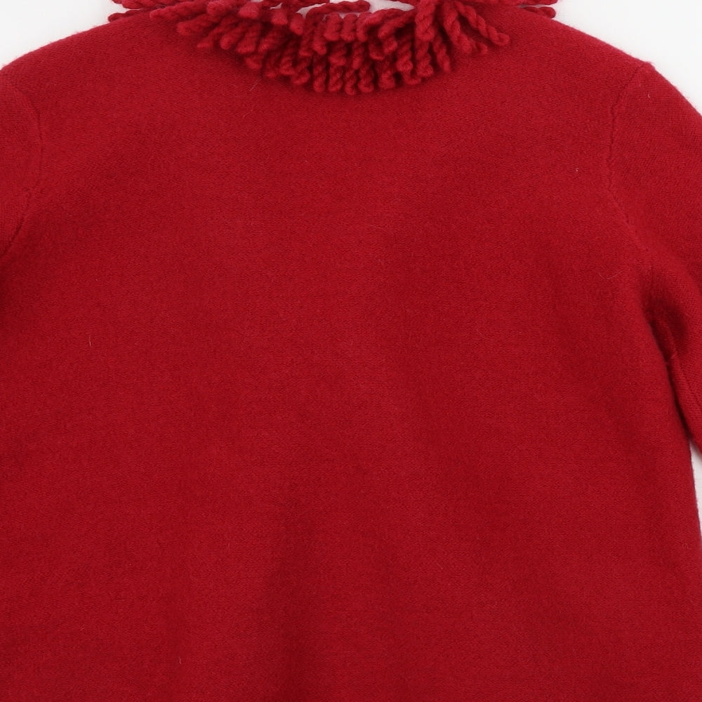 poppy  Womens Red   Cardigan Jumper Size M