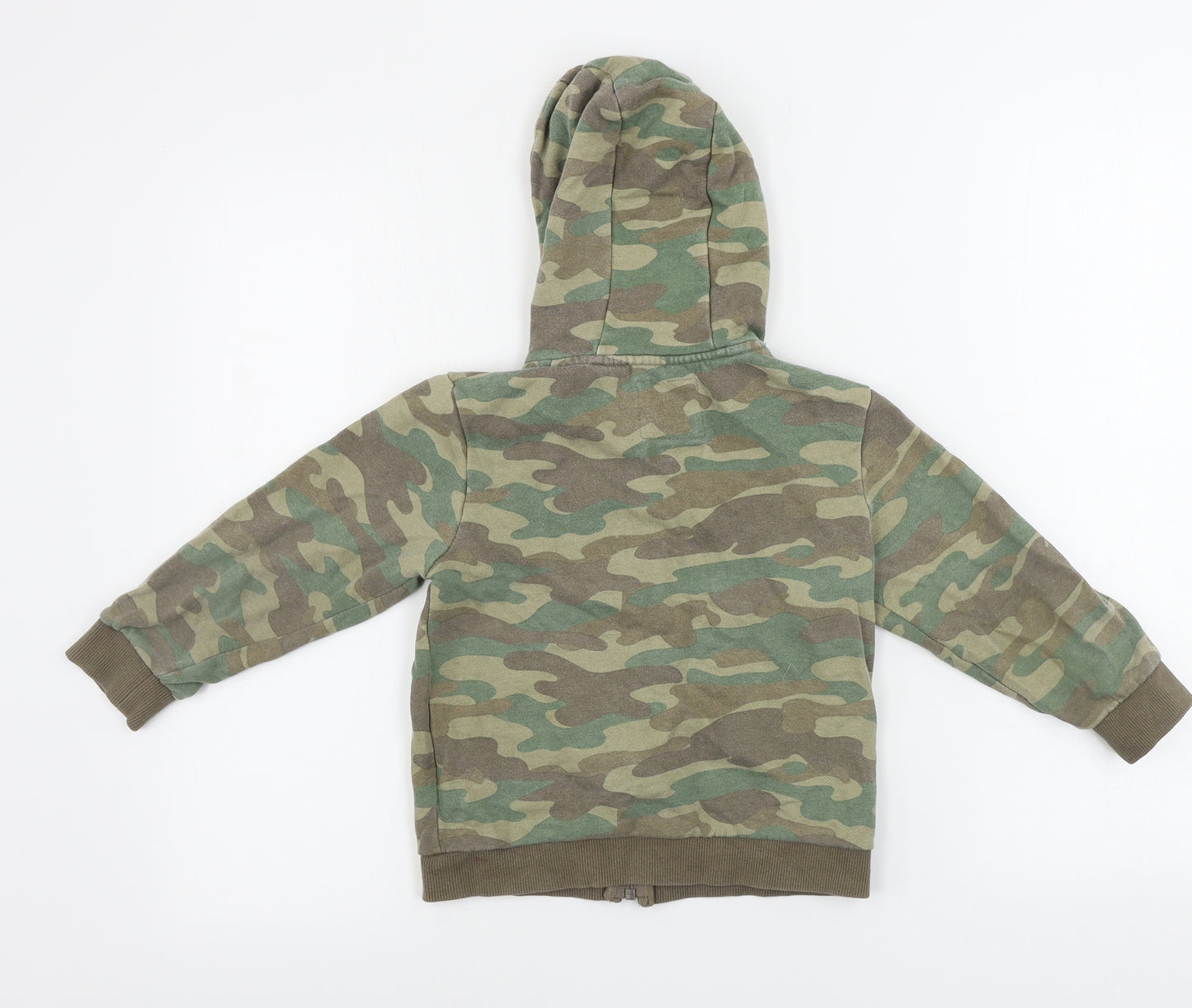 TU Boys Green Camouflage  Jacket Coat Size 4-5 Years